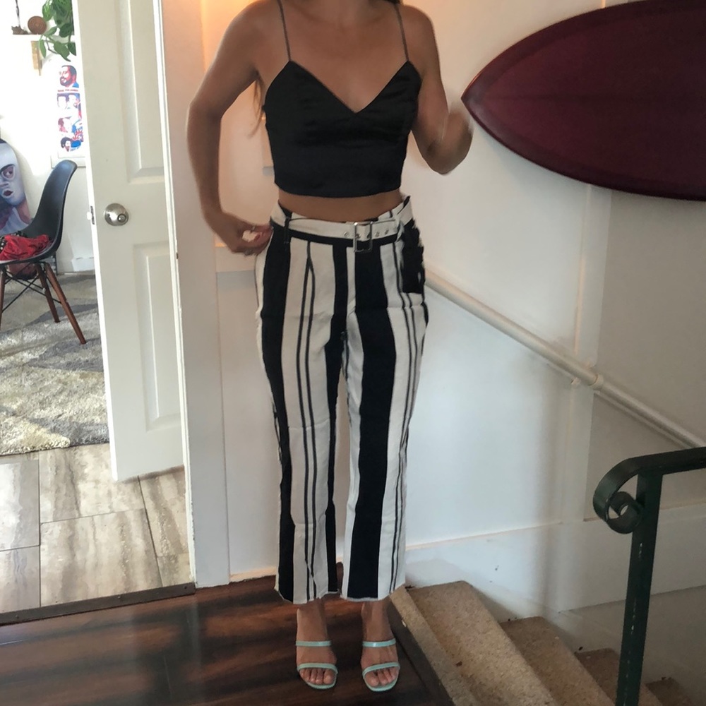 TopShop striped pants